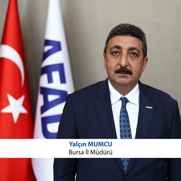 Bursa İl AFAD Müdürü olarak görev yapan Yalçın MUMCU, Aydın İl AFAD Müdürü olarak atandı.